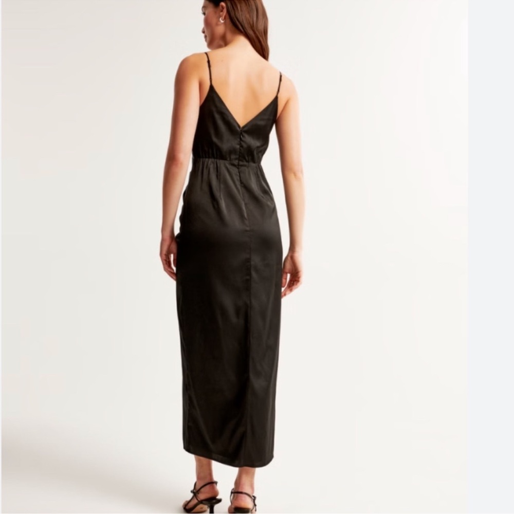 Abercrombie & Fitch Black Midi Dress - Picture 2 of 4
